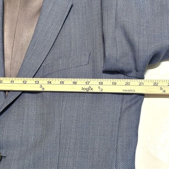 Hugo Boss The James Men's Size 42R Blue Wool Sport Coat Blazer Jacket 2-Button - Picture 5 of 16